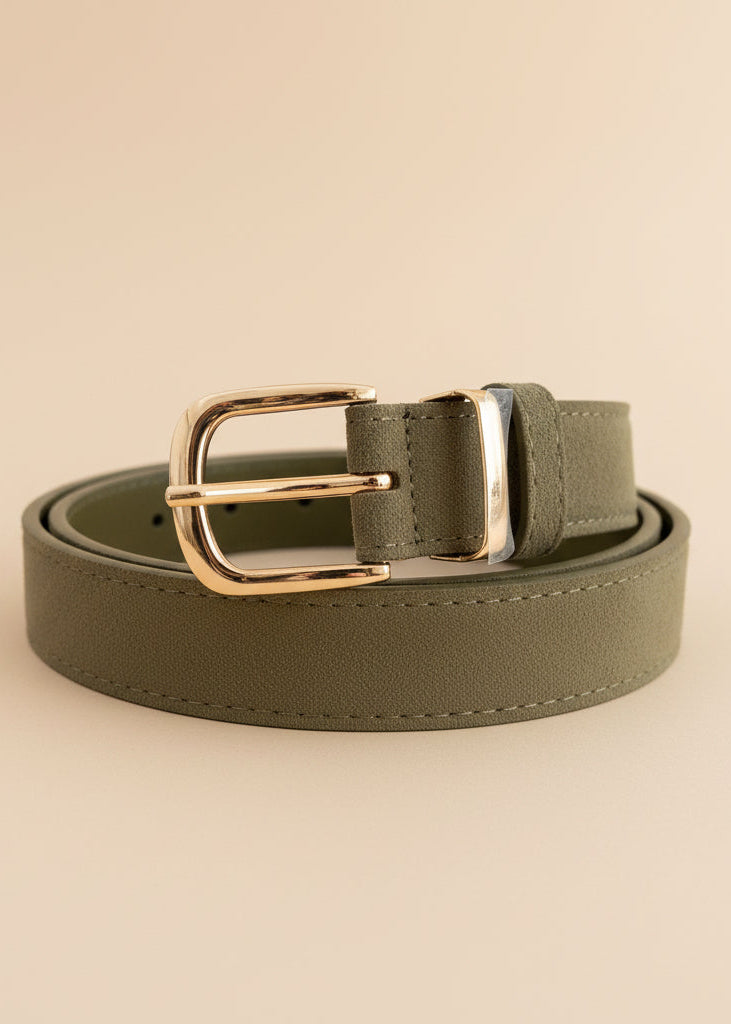 Ceinture effet daim – 100 cm ajustable à ta taille