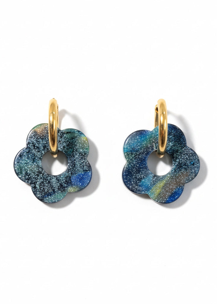 Boucles d'oreilles Fleurs – Acier Inoxydable