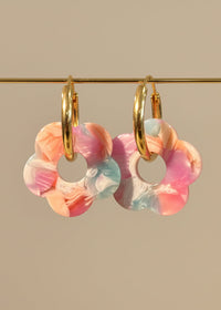 Boucles d'oreilles Fleurs – Acier Inoxydable