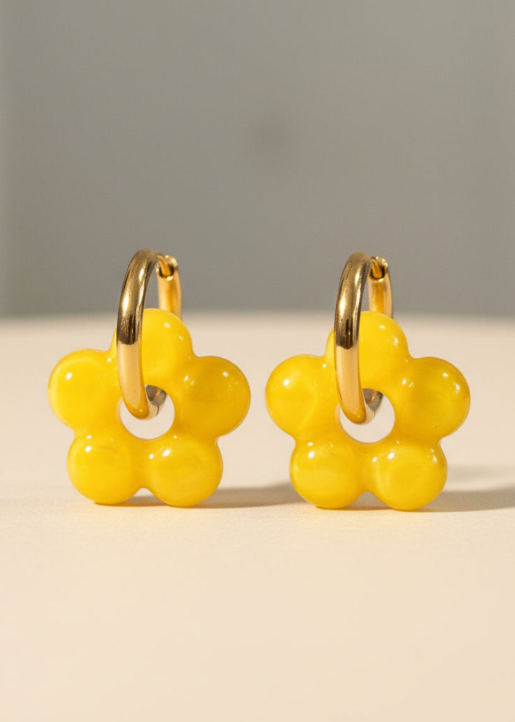 Boucles d'oreilles Fleurs – Acier Inoxydable