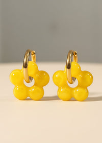 Boucles d'oreilles Fleurs – Acier Inoxydable