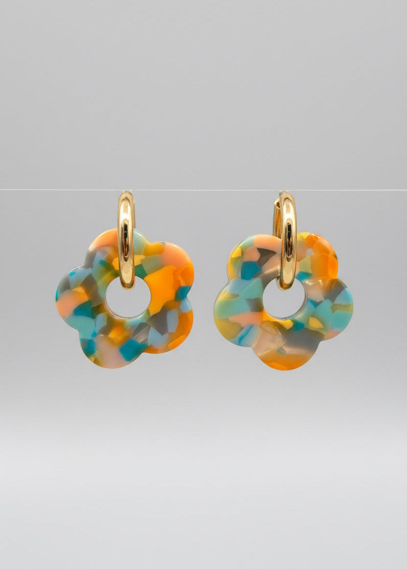 Boucles d'oreilles Fleurs – Acier Inoxydable