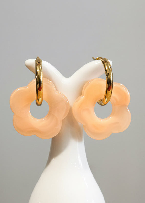 Boucles d'oreilles Fleurs – Acier Inoxydable
