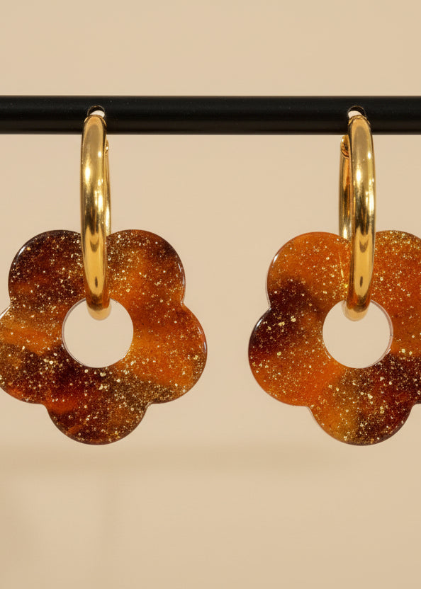Boucles d'oreilles Fleurs – Acier Inoxydable
