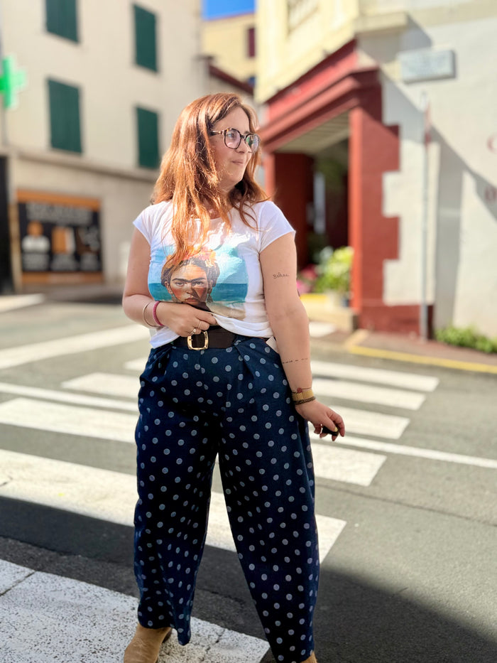 Pantalon à Pois – Coupe Fluide Taille Unique
