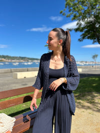 Gilet Mi-long en Maille | Taille Unique