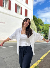 Gilet Mi-long en Maille | Taille Unique