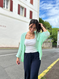 Gilet Mi-long en Maille | Taille Unique