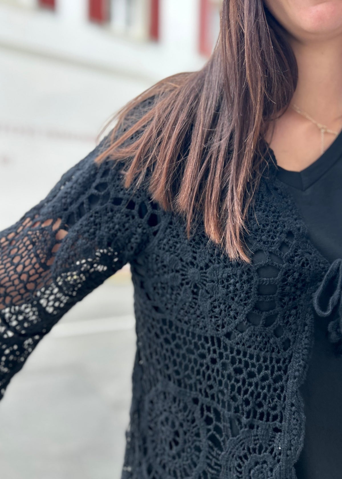 Gilet Brodé 🌿 | Petit Nœud | Coton