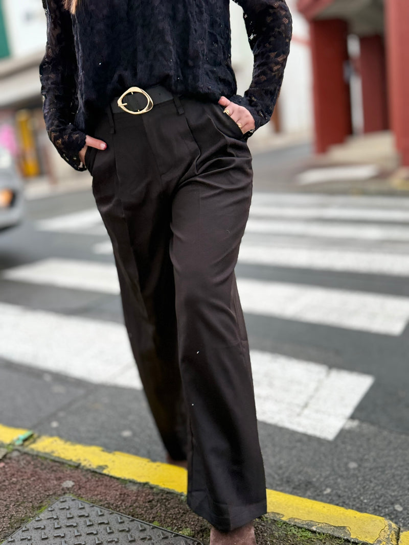 🖤 Pantalon à pinces "Victoire" – Chic & Confort assuré