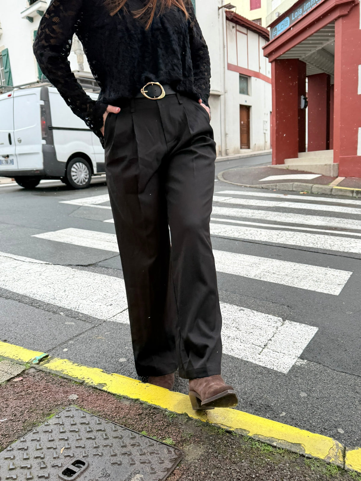🧡 Pantalon à pinces "Victoire" – Chic & Confort assuré