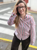 💥 Chemise Rayée "Olga" – Le Twist Classique & Stylé