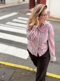 💥 Chemise Rayée "Olga" – Le Twist Classique & Stylé