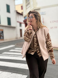 🌸 Chemise imprimée "Tahia" – Inspiration ethnique chic