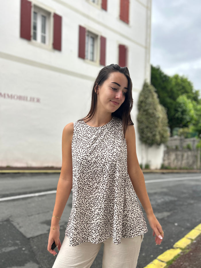 Haut Léopard Taille Unique – Fluide & Ultra-Confortable
