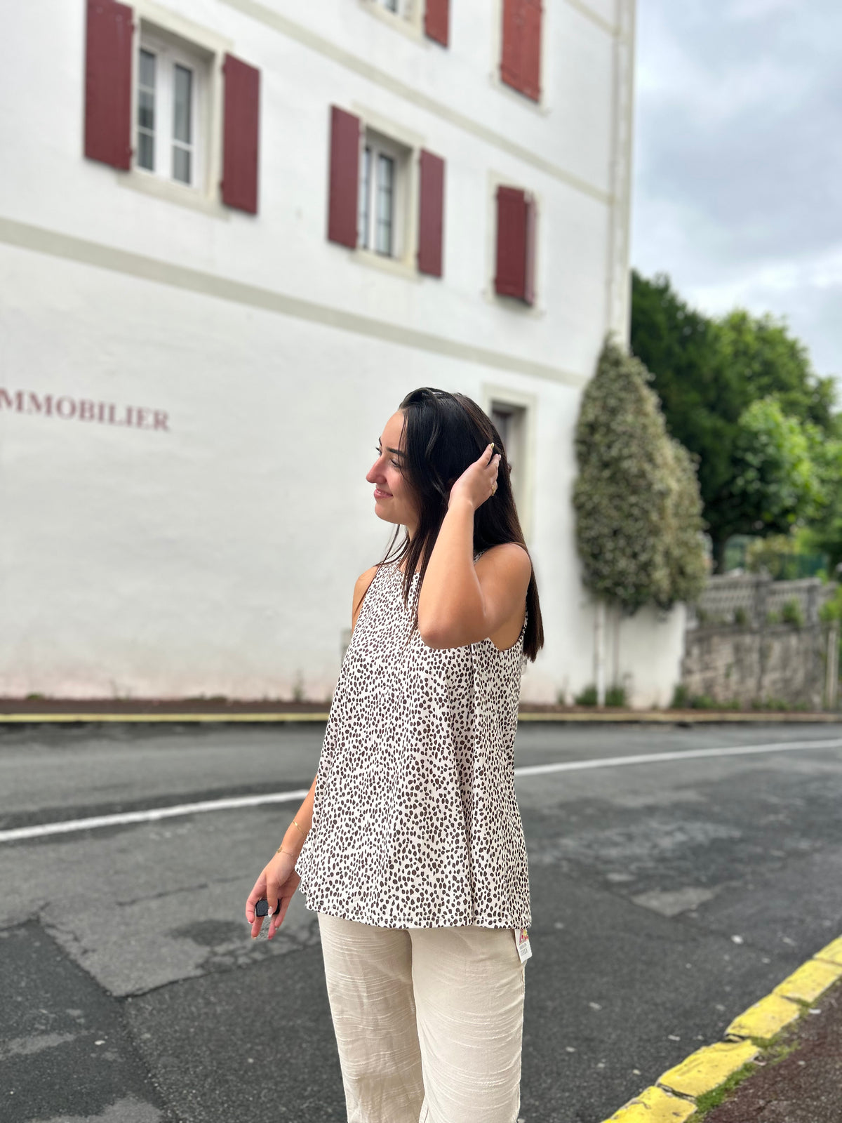 Haut Léopard Taille Unique – Fluide & Ultra-Confortable
