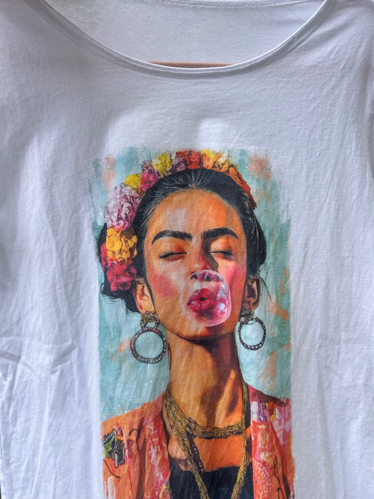 Tee-shirt Frida Kahlo – Légèrement Délavé