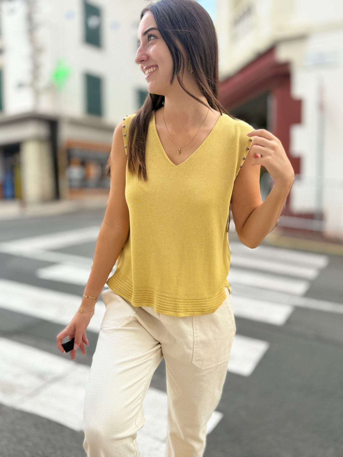 Top Maille Aérée Femme | Taille Unique 36-42 | 6 Couleurs | Modadom