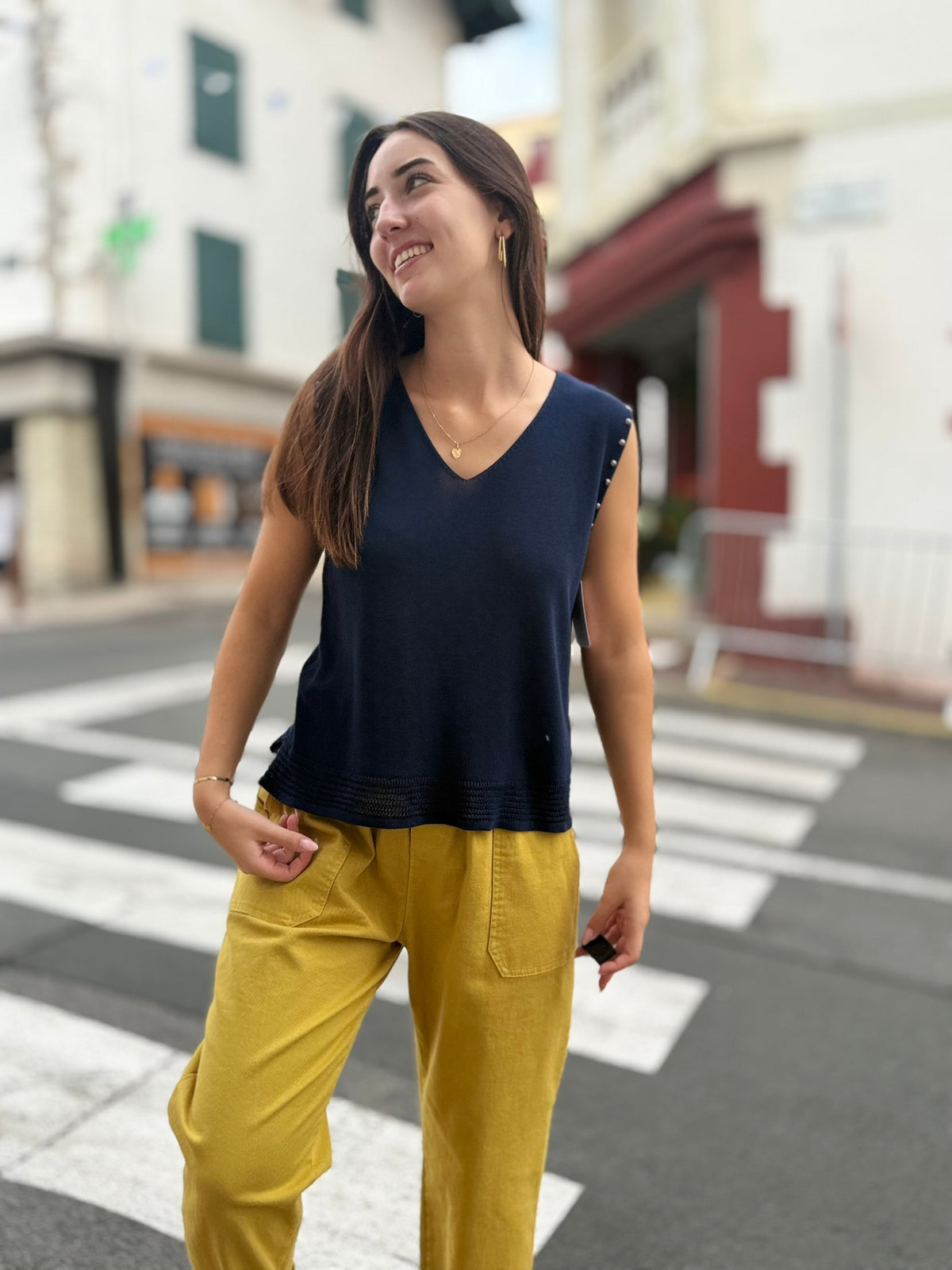 Top Maille Aérée Femme | Taille Unique 36-42 | 6 Couleurs | Modadom