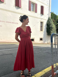 Robe Longue Terracotta – Dos Nu