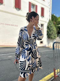Robe Octave – Imprimé Graphique Tropical