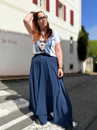 Jupe Fluide Doublée – 100% Coton 🤍