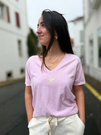 TEE shirt étoile paillettes femme tendance 