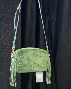 Petit Sac Vert à Clous