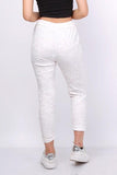 Pantalon Confort - Tacheté - blanc