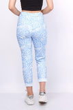 Pantalon Confort - Tacheté - bleu