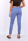 Pantalon Confort - Léopard - Bleu Jeans