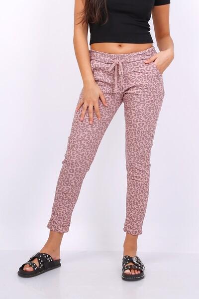 Pantalon Confort - léopard - Rose
