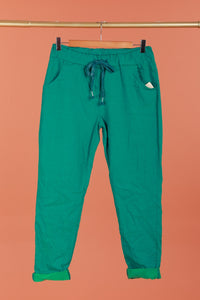 Pantalon Confort - Unis - Vert