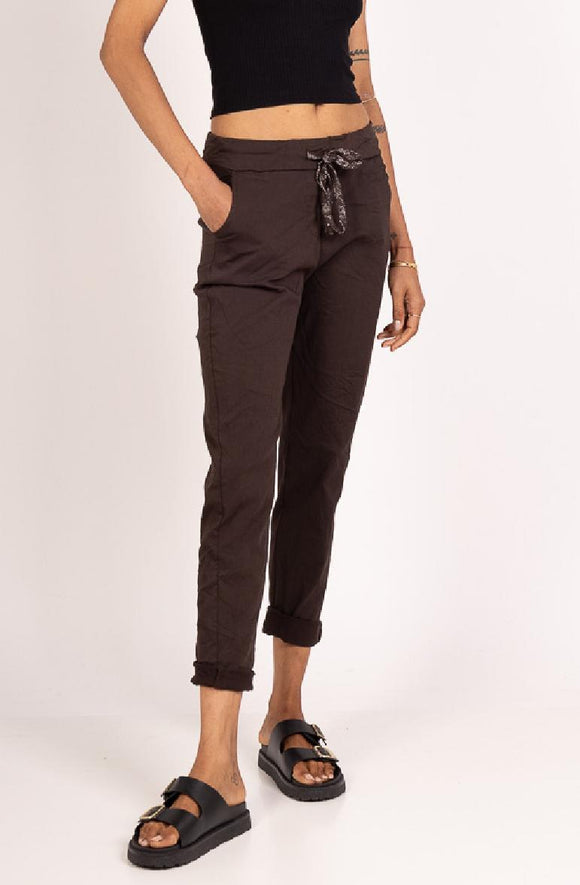 Pantalon - Confort - Chocolat