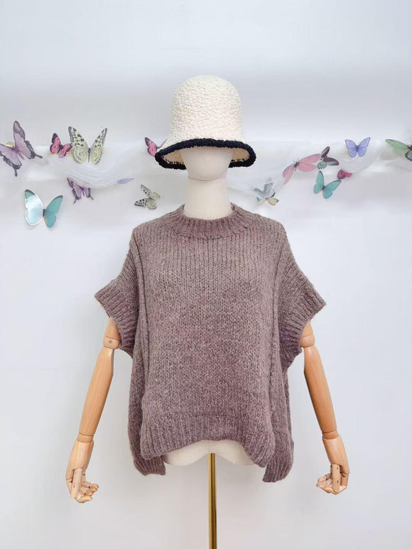 🟤 pull sans manche taupe – un basique chic à enfiler partout