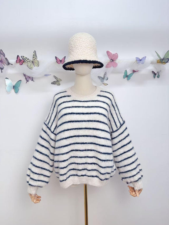 ⚓ pull rayé marine – la marinière version moelleuse