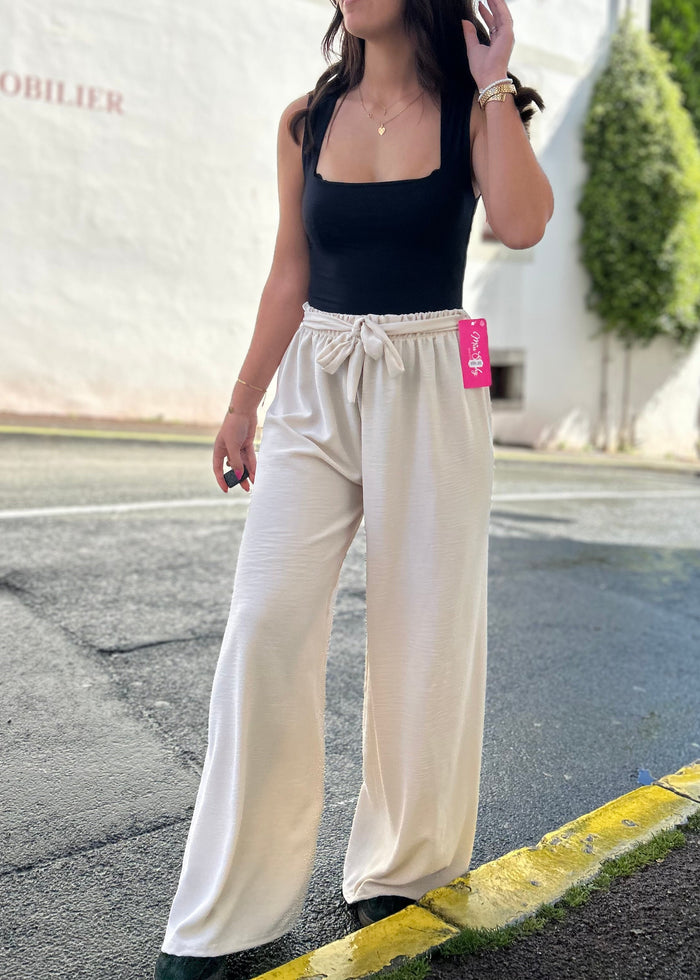 Pantalon palazzo Sunny beige 