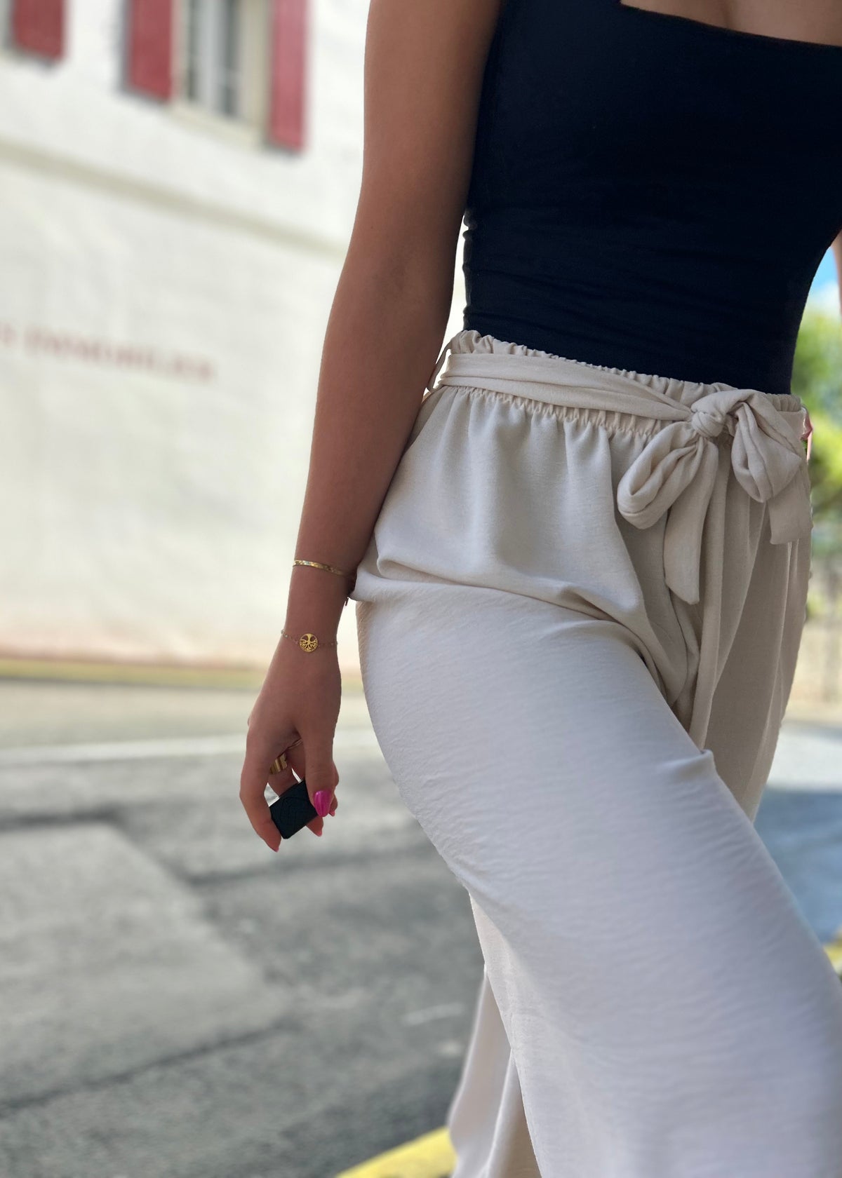 Pantalon palazzo Sunny beige 