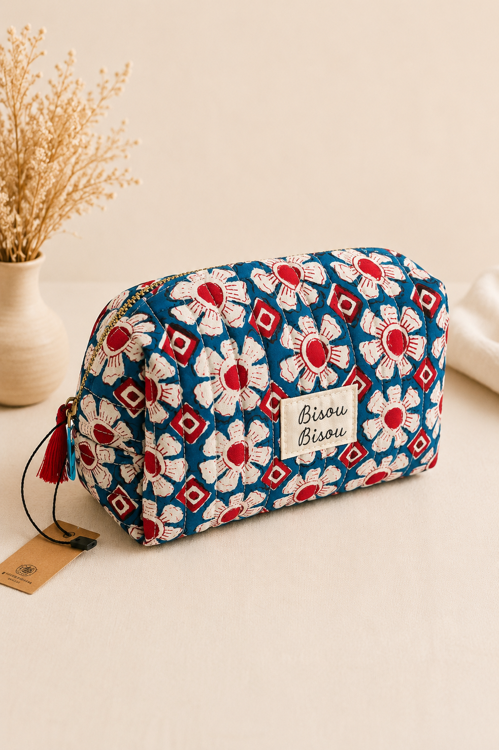 Pochette fleurie bisous 