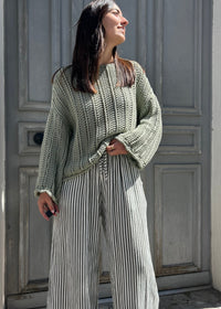 Pull maille kaki tendance 