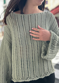 Pull maille kaki tendance 