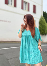 Robe tendance bleu été 