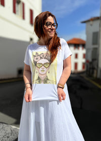 T-shirt Frida imprimé original, artistique et facile à porter au quotidien 🎨
