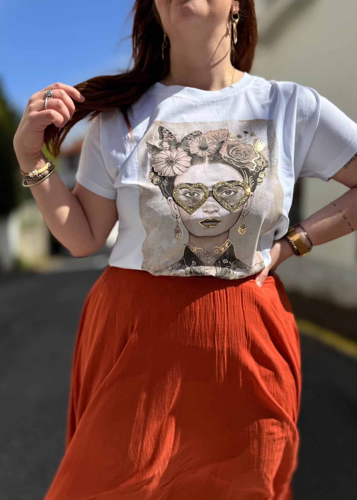 T-shirt Frida imprimé original, artistique et facile à porter au quotidien 🎨