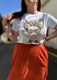 T-shirt Frida imprimé original, artistique et facile à porter au quotidien 🎨