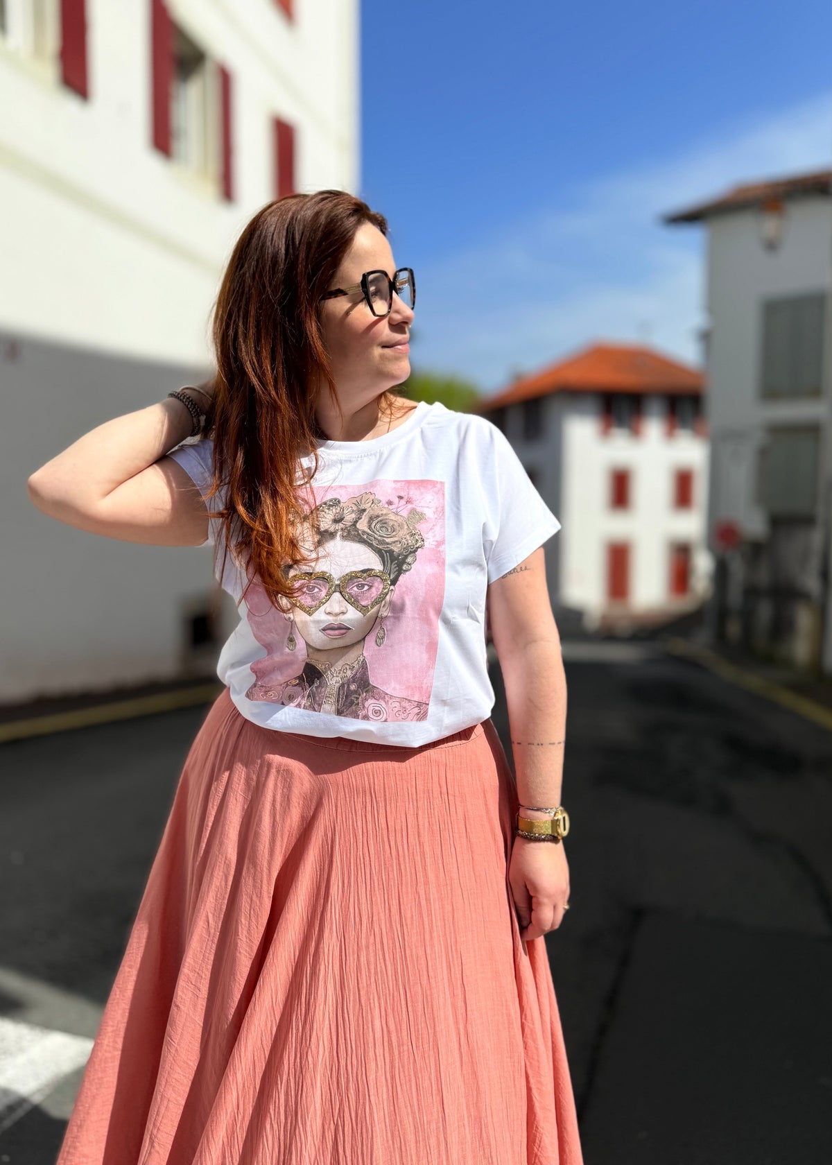 T-shirt Frida imprimé original, artistique et facile à porter au quotidien 🎨