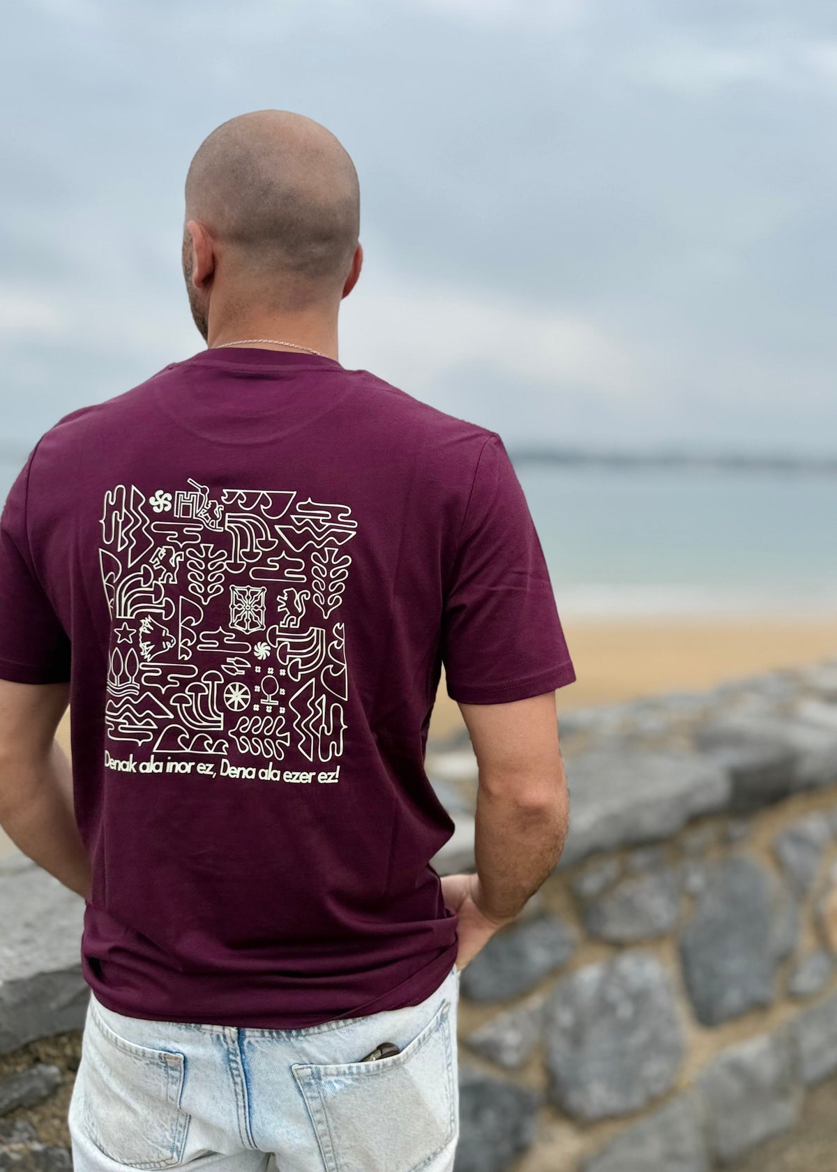T-shirt DENAK EZ KEXA – Violine