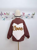 ☕ Veste “Love” - Chocolat & Beige