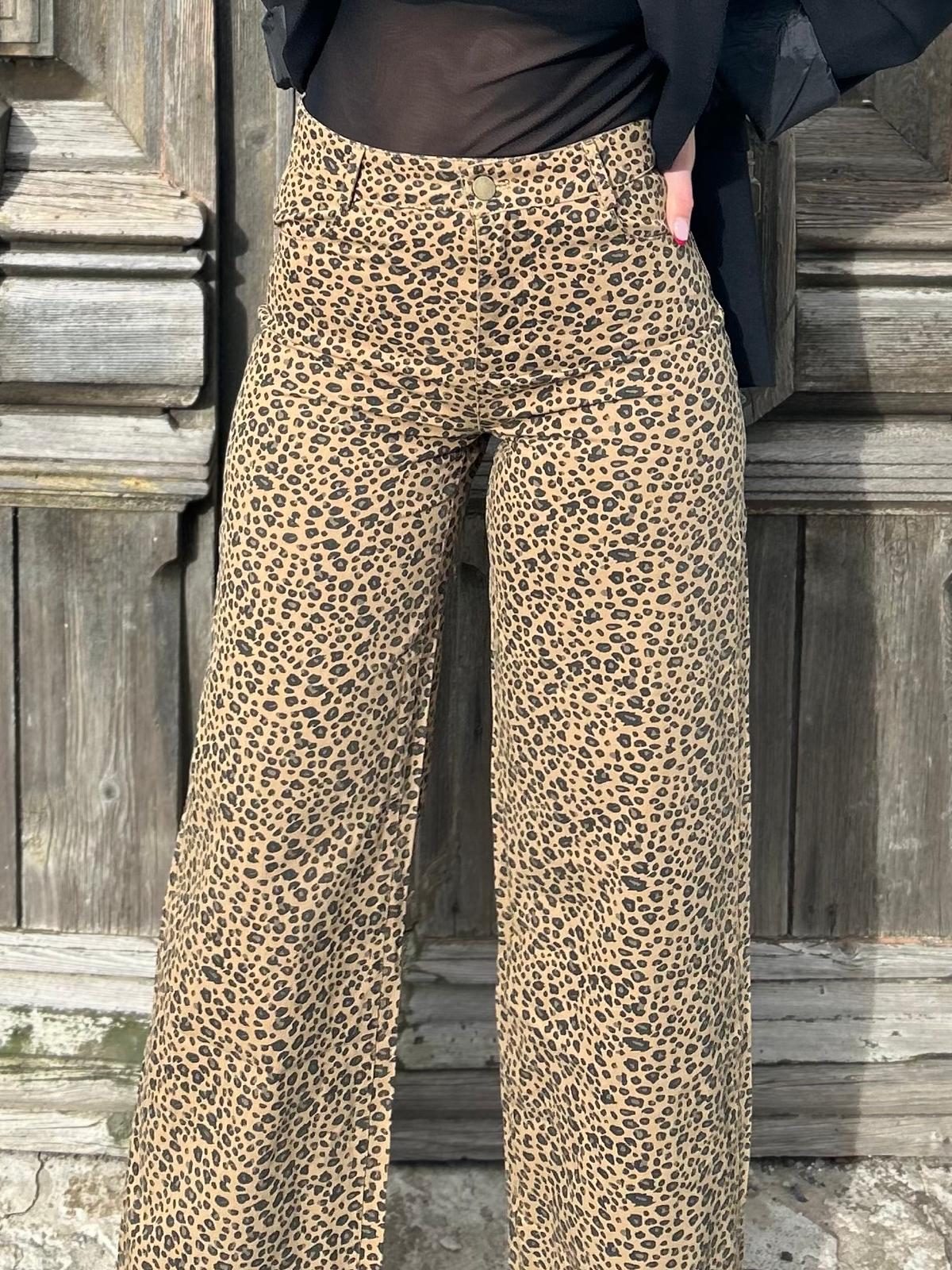 💚🐆 Pantalon "Livia" – Wild & Chic