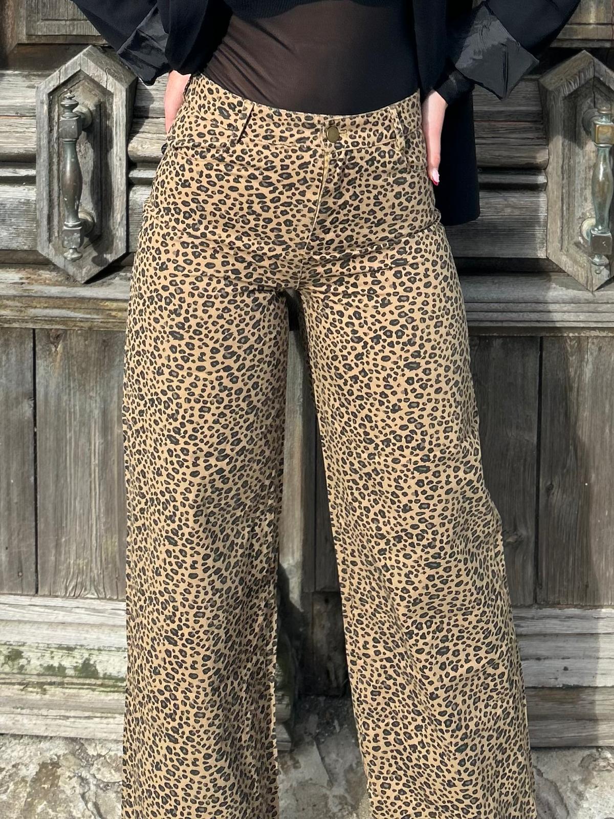 💚🐆 Pantalon "Livia" – Wild & Chic